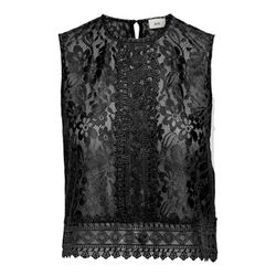 JDY Top mit Spitze - schwarz (177911)