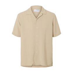 Selected Homme Kurzarmhemd - Slhrelax-Sal - beige (184679)