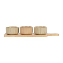 SEMA Design Aperitif set (38 x 9.5 cm) - Sweet leaves - beige (00)