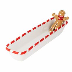 Bloomingville Cookie bowl - Ginnie - red/white (Marron)