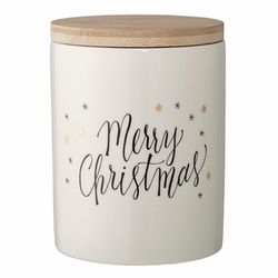 Bloomingville Stoneware pot - Merry Christmas - beige (00)