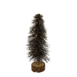Countryfield Christmas tree with LED lights (Ø20x40cm) - brown (Brun )