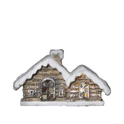 Countryfield Chalet with LED lighting - brown/white (Brun )