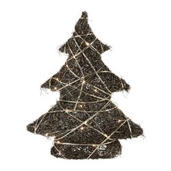 Countryfield Decorative fir tree with LED lights - brown (Brun )