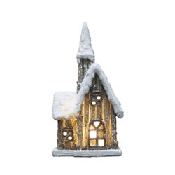 Countryfield Church with LED lighting - brown/white (Brun )