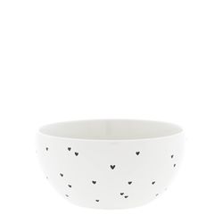 Bastion Collections Bol avec motif de cœur (Ø14.5x7cm) - blanc (White )