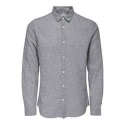Only & Sons Slim Fit: Hemd - blau/grau (192818)
