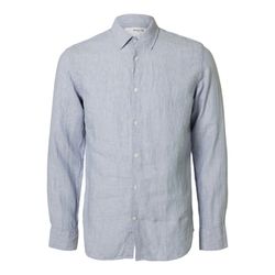 Selected Homme Linen shirt - Slhregkylian - blue (179725001)