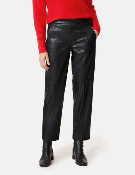 Gerry Weber Edition 7/8 pants in leather look black (11000) 38/R