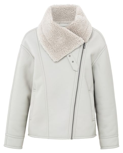 Yaya Lammfelljacke aus Kunstleder grau (50000) 32