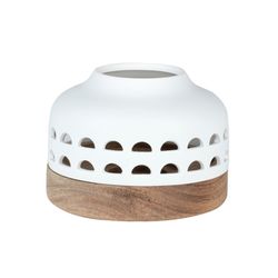 Räder Lantern (Ø12x9.5cm) - brown/white (0)