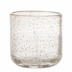 Bloomingville Water glass - Bubbles (Ø8x13cm) - brown/white (00)