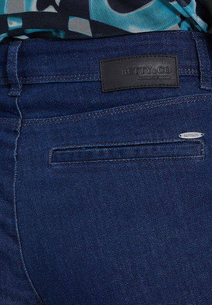 Betty & Co Damen Jeans High Waisted Mit Weitem Bein - Figurbetonte 5-Pocket Jeans