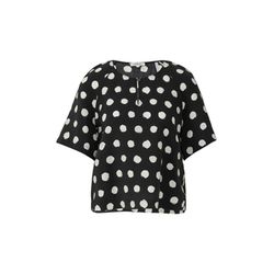 s.Oliver Red Label Flowing blouse made of viscose mix in a relaxed fit - black (99A2)