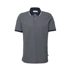 s.Oliver Red Label Patterned polo shirt with contrasting details - blue (58A0)