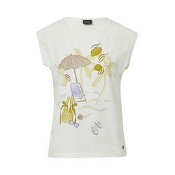 s.Oliver Black Label Jersey T-shirt with artwork - white (02D1)