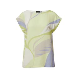 s.Oliver Black Label Sleeveless blouse shirt with front print - white (02D4)