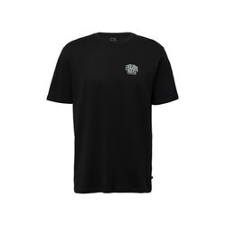Q/S designed by T-shirt with small front print   - black (9999)