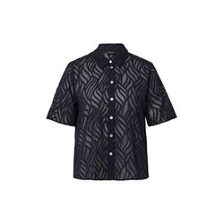 s.Oliver Black Label Bluse mit Muster - blau (5959)