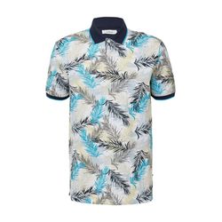 s.Oliver Red Label Patterned polo shirt with contrasting details - blue (53A2)