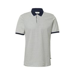 s.Oliver Red Label Patterned polo shirt with contrasting details - white/blue (01A0)