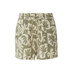 Q/S designed by Muslin shorts - green/beige (72A0)