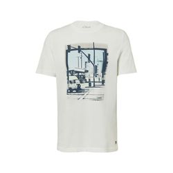 s.Oliver Red Label Cotton T-shirt with photo print - white (01D1)