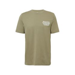 s.Oliver Red Label T-Shirt mit Crewneck und Artwork - grün (78D2)