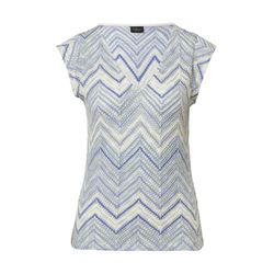 s.Oliver Black Label T-shirt with pattern - blue (53X2)