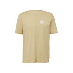 Q/S designed by T-shirt with small front print   - green (7265)