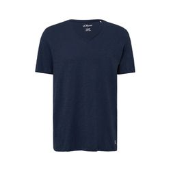 s.Oliver Red Label Airy V-neck T-shirt - blue (5852)