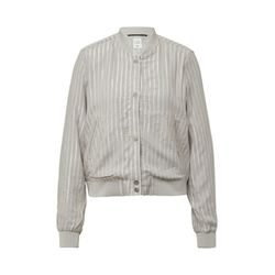 Q/S designed by Leinenmix-Blouson mit Glitzerstreifen - grau (91G0)