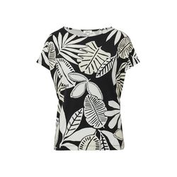 s.Oliver Red Label Elastisches T-Shirt im Relaxed Fit - schwarz (99A0)