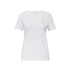 s.Oliver Red Label T-shirt with detail - white (01D4)