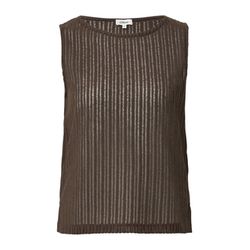 s.Oliver Red Label Transparent jersey top with round neck - brown (8828)