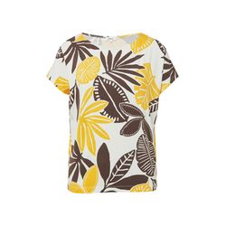s.Oliver Red Label Elastisches T-Shirt im Relaxed Fit - weiß (02A0)
