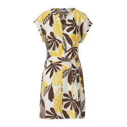 s.Oliver Red Label Kleid mit Muster - gelb/weiß (02A0)