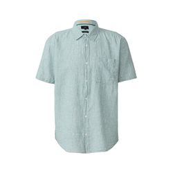 Q/S designed by Regular Fit: Mottled linen blend shirt - green (78W0)