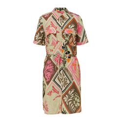 comma Kleid mit Allover-Muster - pink (44A1)