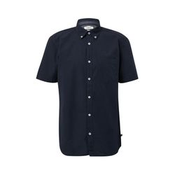 s.Oliver Red Label Short-sleeved shirt with wash and woven tape - blue (5978)