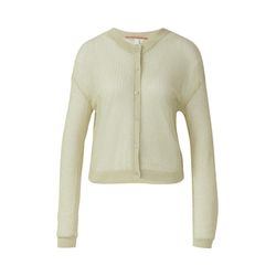 Q/S designed by Crochet-look jacket with glitter yarn - yellow (12W0)