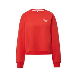 Q/S designed by Sweat-shirt avec broderie - rouge (31D0)