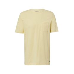 s.Oliver Red Label Flammgarn-T-Shirt mit Brusttasche und offenen Kanten - gelb (1210)