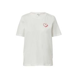 s.Oliver Red Label T-shirt with print - white (02D7)