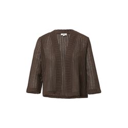 s.Oliver Red Label Summery cardigan in a relaxed fit with 3/4 sleeves - brown (8828)