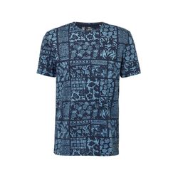 s.Oliver Red Label T-Shirt mit All-over-Print - blau (58A9)