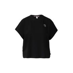Q/S designed by Lässiges Shirt mit überschnittener Schulter - schwarz (9999)