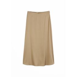 Marc O'Polo Jupe évasée en satin et viscose stretch - beige/brun (723)