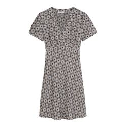 Marc O'Polo Print-Kleid flared aus ECOVERO™ von LENZING™ - braun (F68)