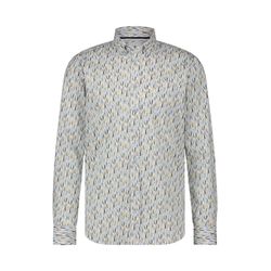 State of Art Shirt with abstract pattern - blue/yellow/white (1156)